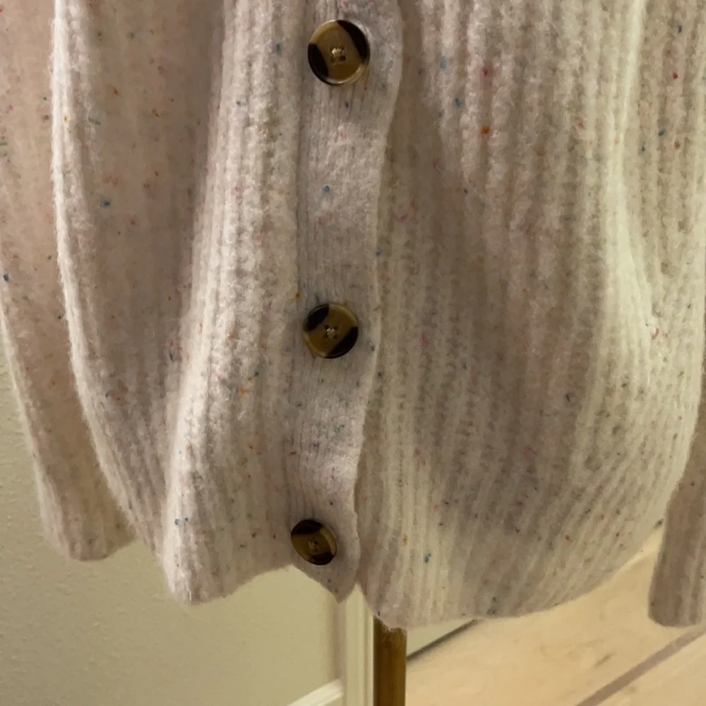 STYLE AND COMPANY CREAM SPECKLED CARDIGAN​​ - Picture 3 of 7